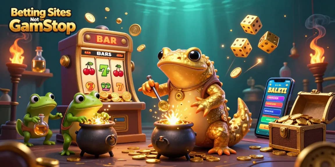 Experience Betting Sites Not On GamStop with a golden salamander alchemist and dynamic sports elements.