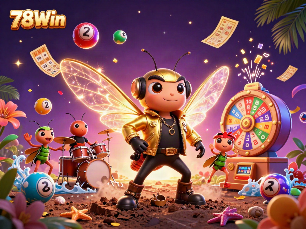 Experience thrilling gameplay with 78Win in a vibrant, immersive casino scene filled with excitement.