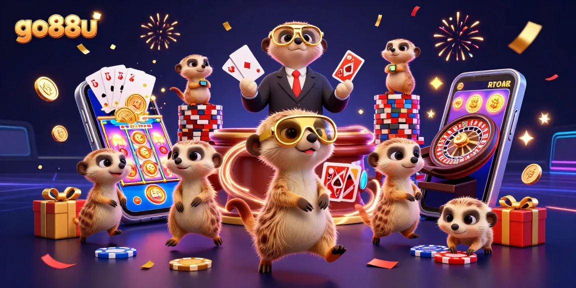 Join the excitement at go88u with featured meerkats running a vibrant casino for ultimate gambling entertainment.
